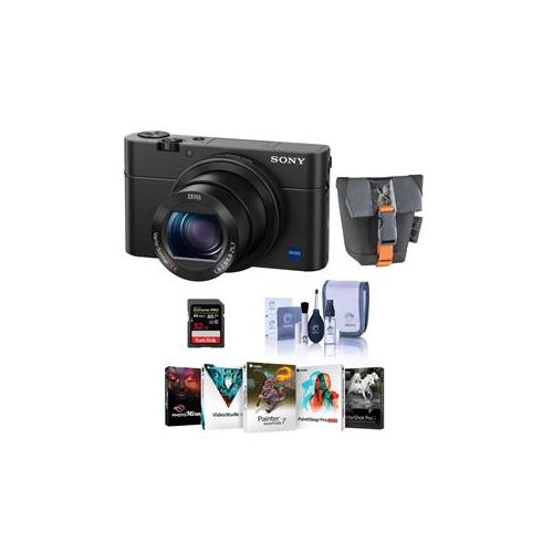  Adorama Sony Cyber-Shot DSC-RX100 IV Digital Camera and Free Accessories DSCRX100M4/B A