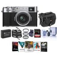 Adorama Fujifilm X100V Digital Camera, Silver - With Free PC Accessory Bundle 16642939 A