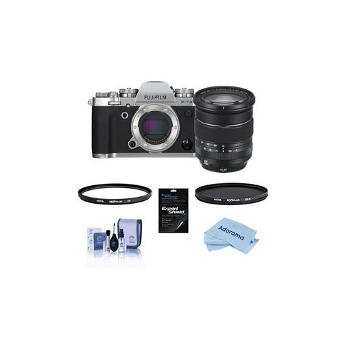  Adorama Fujifilm X-T3 Camera with XF 16-80mm F4.0 R OIS WR Lens,Silver W/Hoya Filter Kit 16643476 F