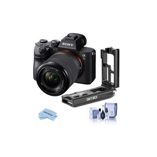  Adorama Sony Alpha a7 III 4K Mirrorless Camera with FE 28-70mm Lens W/Gitzo L-Bracket ILCE-7M3K/B LB