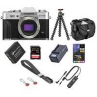 Adorama Fujifilm X-T30 Mirrorless Digital Camera Bod, Silver With Accessory Bundle 16618380 A