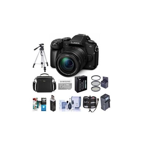  Adorama Panasonic Lumix DMC-G85 Mirrorless with 12-60mm OIS Lens and Premium Kit DMC-G85MK B