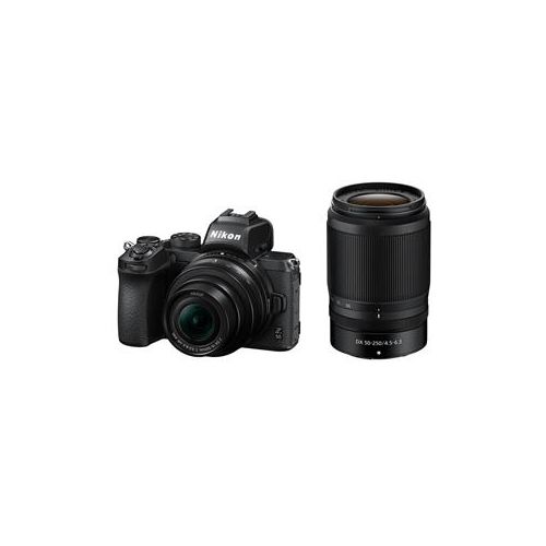 Adorama Nikon Z50 Camera w/ 16-50mm and 50-250mm Lenses Refurbished By Nikon USA 1632B