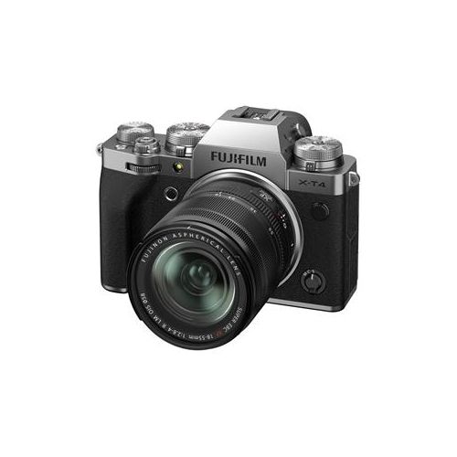  Adorama Fujifilm X-T4 Camera with XF 18-55mm f/2.8-4 R LM OIS Lens, Silver 16652881