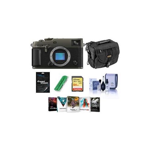  Adorama Fujifilm X-Pro3 Mirrorless Digital Camera, Dura Black W/Free PC Accessory Bundle 600021360 A