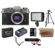 Adorama Fujifilm X-T30 Mirrorless Digital Camera Body Charcoal Silver With Accessory Kit 16619645 D