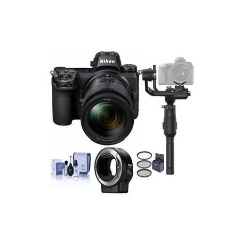  Adorama Nikon Z7 FX-Format Mirrorless Camera w/Z 24-70mm f/4 S Lens W/Mount FTZ /Gimbal 1594 MG