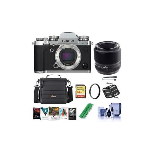  Adorama Fujifilm X-T3 Mirrorless Camera Silver W/60mm f/2.4 R Macro Lens Black W/ACC Kit 16589058 L4