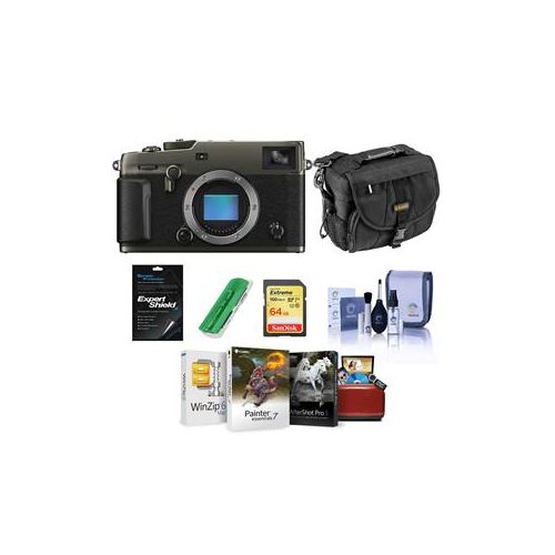  Adorama Fujifilm X-Pro3 Mirrorless Camera, Dura Black - With Free Mac Accessory Bundle 600021360 AM