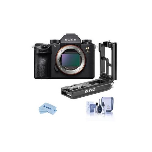  Adorama Sony Alpha a9 Mirrorless Digital Camera, Full Frame W/ Gitzo Aluminum L-Bracket ILCE9/B LB