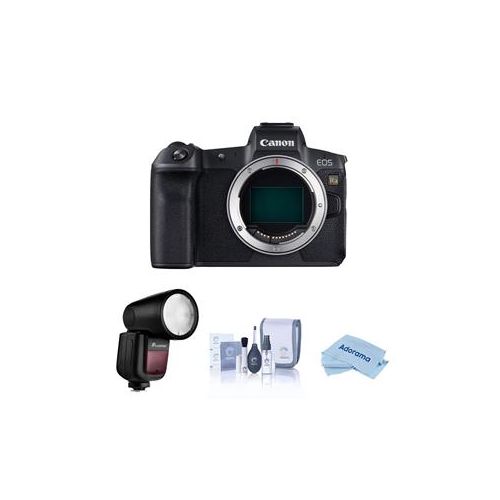  Adorama Canon EOS Ra Mirrorless Digtl Camera W/Zoom Li-on X R2 TTL On-Camera Round Flash 4180C002 FL