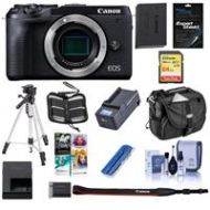 Adorama Canon EOS M6 Mark II Mirrorless Digital Camera Body, Black W/Premium ACC Bundle 3611C001 B