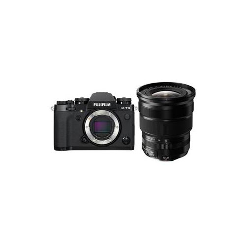  Adorama Fujifilm X-T3 Mirrorless Body, Black W/Fujifilm XF 10-24mm F4.0 OIS Lens, Black 16588509 L3