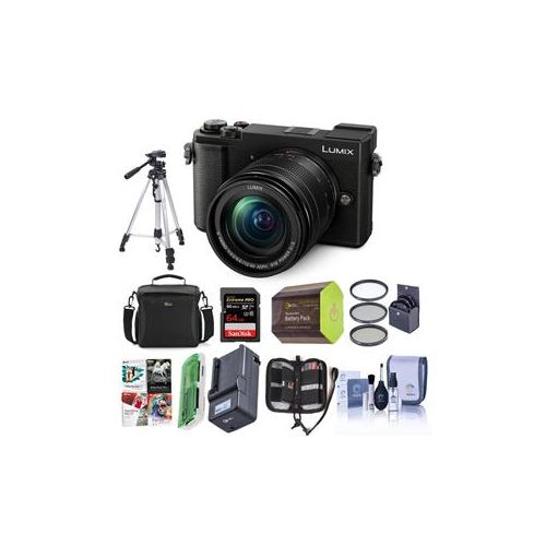  Adorama Panasonic Lumix DC-GX9 20.3MP Mirrorless Camera with 12-60mm Lens, W/Premium Kit DC-GX9MK B