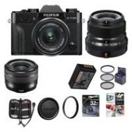 Adorama Fujifilm X-T30 Mirrorless Camera with XC 15-45mm f/3.5-5.6 & XF 23mm F/2R Black 16619205 L1