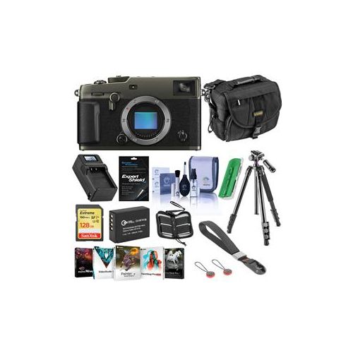  Adorama Fujifilm X-Pro3 Mirrorless Camera, Dura Black With Premium Accessory Bundle 600021360 B