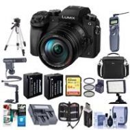 Adorama Panasonic Lumix DMC-G7 Mirrorless Camera w/14-140mm Lens Black w/Pro Acc Bundle DMC-G7HK C