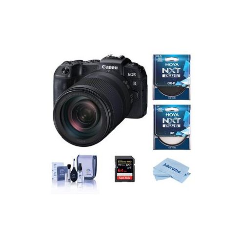  Adorama Canon EOS RP Mirrorless Camera with RF 24-240mm f/4-6.3 IS USM Lens W/Hoya Kit 3380C032 F