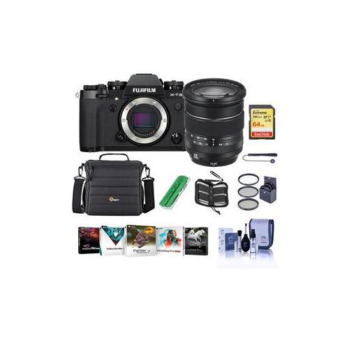  Adorama Fujifilm X-T3 Camera with XF 16-80mm F4.0 R OIS WR Lens, Black W/Free ACC KIT 16643335 A