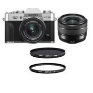 Adorama Fujifilm X-T30 Mirrorless Camera / 15-45mm f/3.5-5.6 Lens Silver/ UV/CPL Filter 16619061 F