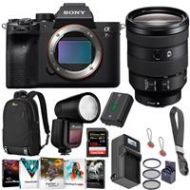 Adorama Sony a7R IV Mirorless Camera With FE 24-105mm f/4 G OSS E-Mount Lens W/Flash Kit ILCE7RM4/B L1 FL