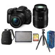 Adorama Panasonic Lumix DMCG85 Mirrorless with 12-60mm OIS/Lumix G Vario 45-200mm Lenses DMC-G85MK L1 A