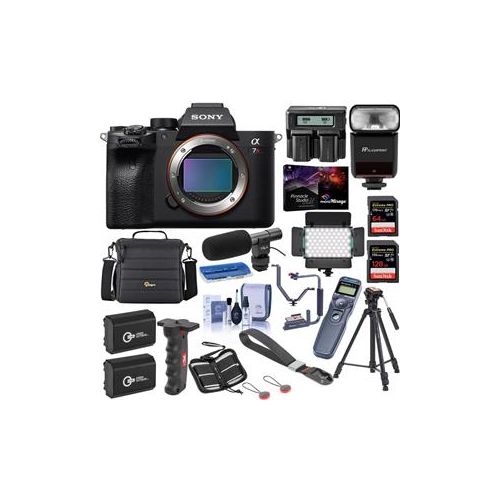  Adorama Sony a7R IV Mirrorless Digital Camera Body With Pro Accessory Bundle ILCE7RM4/B C