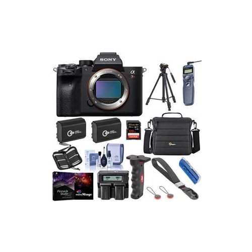  Adorama Sony a7R IV Mirrorless Digital Camera Body With Premium Accessory Bundle ILCE7RM4/B B