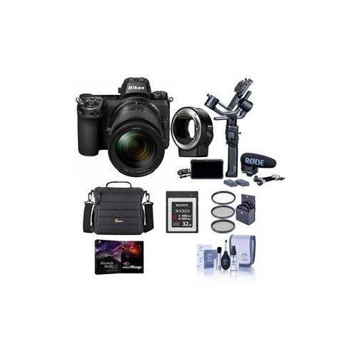  Adorama Nikon Z 6 FX-Format Mirrorless Camera Filmmakers Kit With Free Accessory Bundle 13545 A