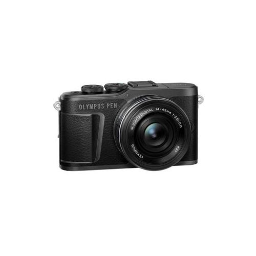 Adorama Olympus PEN E-PL10 Mirrorless Camera with M.Zuiko 14-42mm Lens, Black V205101BU010