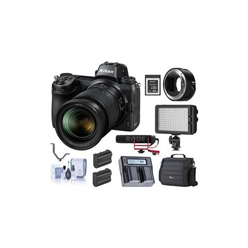  Adorama Nikon Z6 FX-Format Mirrorless Camera with NIKKOR Z 24-70mm f/4 S Lens w/Acc 1598 F