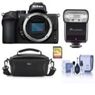 Adorama Nikon Z50 Mirrorless Camera Body - With Flashpoint Zoom-Mini TTL R2 Flash Kit 1634 FL