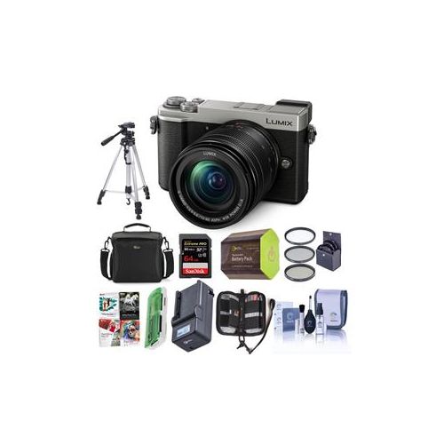  Adorama Panasonic Lumix DC-GX9 20.3MP Mirrorless Camera Slver W/12-60mm Lens/Premium Kit DC-GX9MS B