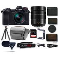 Adorama Panasonic Lumix G9 Mirrorless Camera Black w/Leica DG 12-60/2.8-4 Lens W/ACC KIT DC-G9LK D