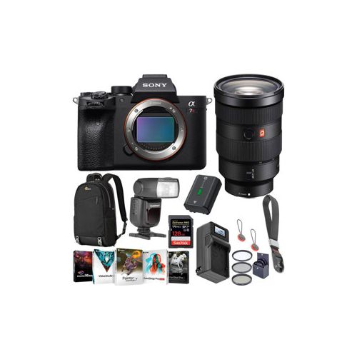  Adorama Sony a7R IV Mirrorless Camera W/FE 24-70mm f/2.8 GM E-Mount Lens W/Flash Bundle ILCE7RM4/B L2 FL