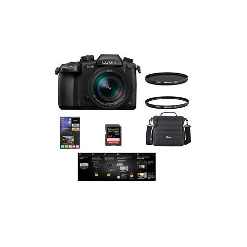  Adorama Panasonic DC-GH5 Mirrorless Body w/Leica DG 12-60mm F/2.8-4.0 OIS W/ACC BUNDLE DC-GH5LK H