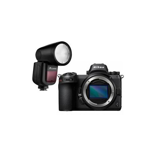  Adorama Nikon Z7 FXFormat Mirrorless Camera Body With FP Zoom Li-on X R2 TTL Round Flash 1591 FL