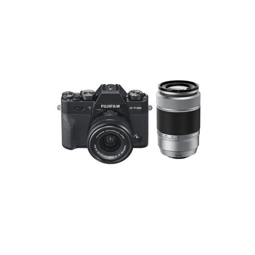  Adorama Fujifilm X-T30 Mirrorless Camera with XC 15-45mm f/3.5-5.6 Black W/50-230mm Slvr 16619205 L5