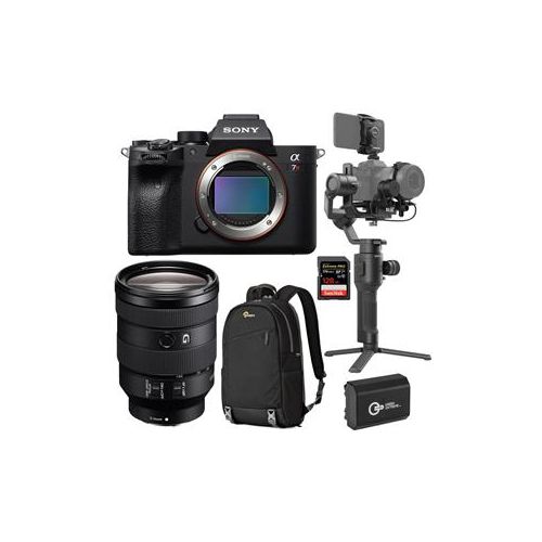  Adorama Sony a7R IV Mirrorless Camera With Sony FE 24-105mm Lens W/DJI Ronin-SC Gimbal ILCE7RM4/B L1 DR