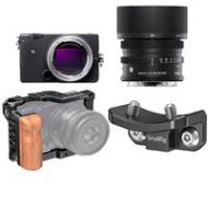 Adorama Sigma fp Mirrorless Camera with 45mm f/2.8 DG DN Contemporary Lens W/Camera Cage 1A900 SSR