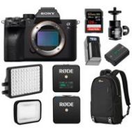 Adorama Sony a7R IV Mirrorless Camera Body W/Rode Mic, RGB LED, Diffusion Filter, 128GB ILCE7RM4/B RD