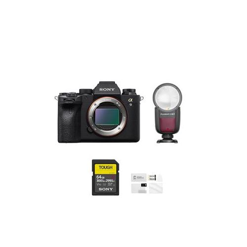  Adorama Sony Alpha a9 II Mirrorless Digital Camera Body - With Flash Accessory Bundle ILCE9M2/B FL