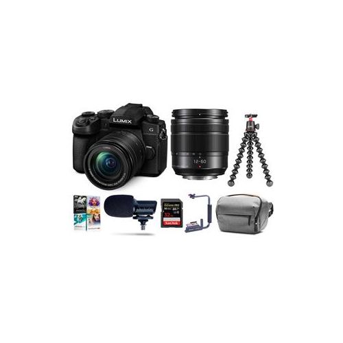  Adorama Panasonic Lumix DC-G95 Mirrorless with 12-60mm OIS Lens With Accessory Bundle DC-G95MK A