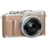 Adorama Olympus PEN E-PL10 Mirrorless Camera with M.Zuiko 14-42mm Lens, Brown V205101NU010