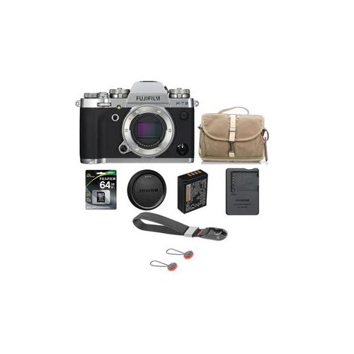  Adorama Fujifilm X-T3 Mirrorless Body, Silver With Accessory Bundle 16589058 FJ