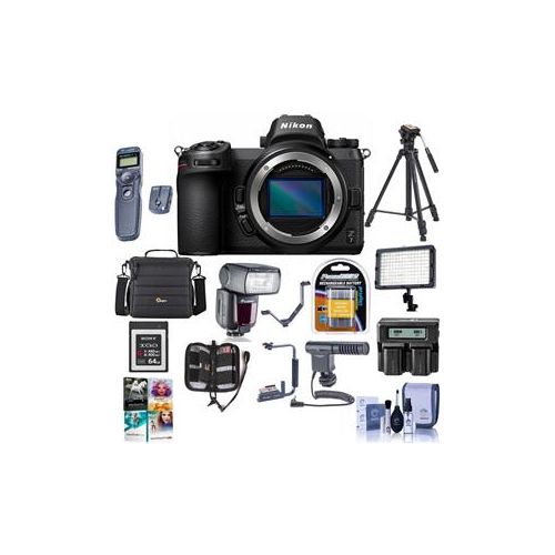  Adorama Nikon Z7 FX-Format Mirrorless Camera Body With Pro Accessory Bundle 1591 D