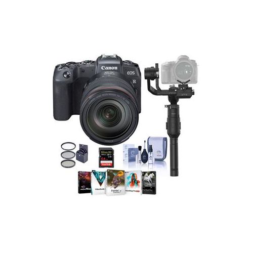  Adorama Canon EOS RP Mirrorless Camera with Canon RF 24-105mm F4 L IS Lens W/DJI Ronin-s 3380C012 DJ