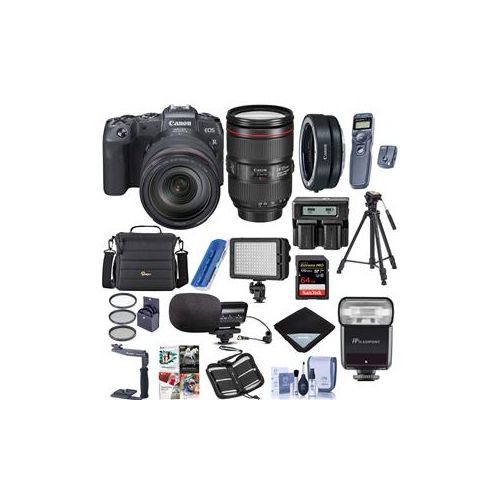  Adorama Canon EOS RP Mirrorless Digtal Camera with RF 24-105mm F4 L IS Lens W/Pro Bundle 3380C012 C