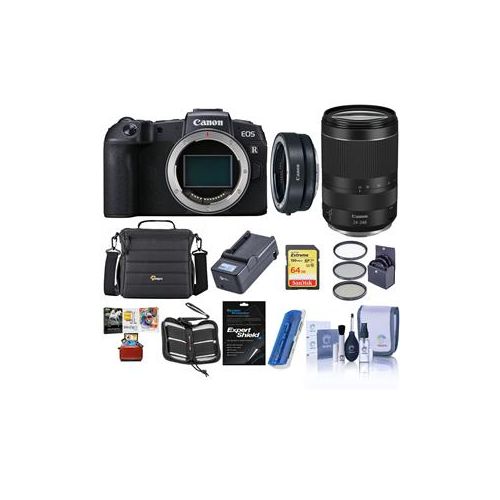  Adorama Canon EOS RP Mirrorless Camera with RF 24-240mm f/4-6.3 IS USM Lens W/Acc Bundle 3380C032 AM