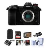 Adorama Panasonic Lumix G9 Mirrorless Camera Body, Black With Free PC Accessory Bundle DC-G9KBODY A